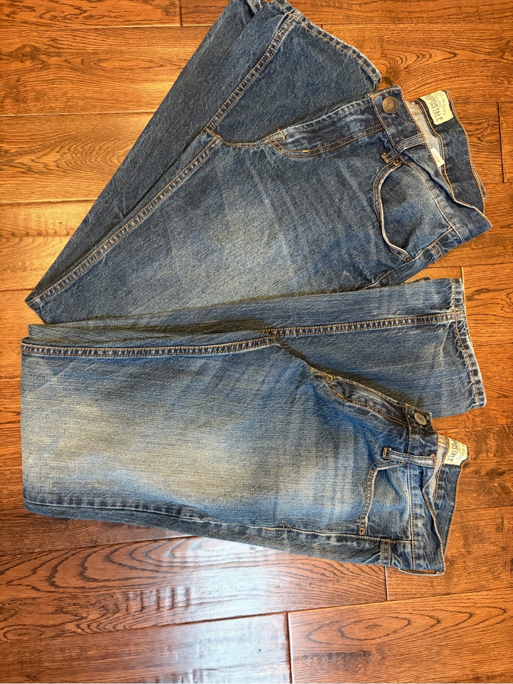Aeropostale Men's Blue Straight Leg Jeans
